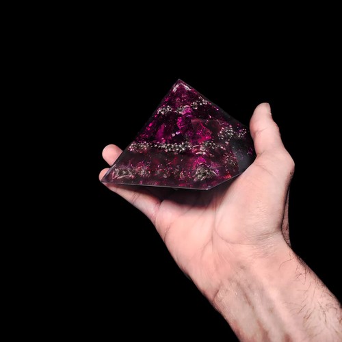 Große orgonit pyramide - orgonit,