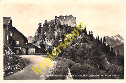 Pfronten allgäu ruine - ak,