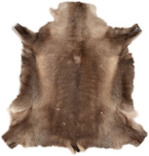 TOP RENTIERFELL RENTIER FELL GRAU BRAUN 110 x 100 cm DEKO FELL