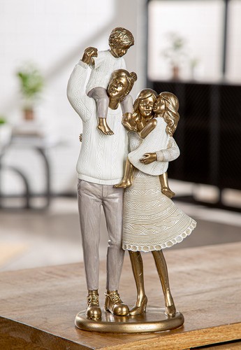 Skulptur familie loving - skulptur,