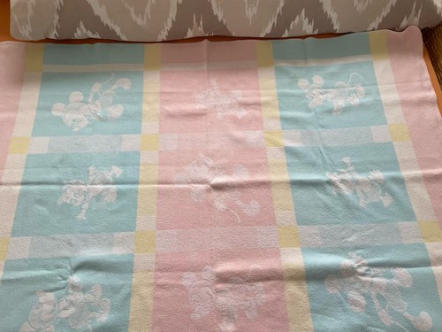 Ddr babydecke rosa - babydecke, rosa/weiß/gelb