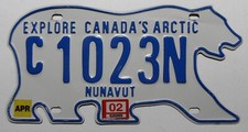 Canada Nummernschild Nunavut "