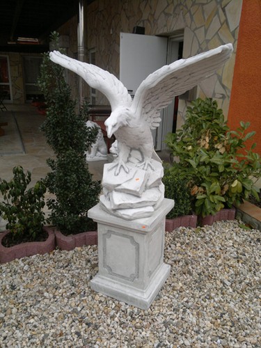 Gartenfiguren set adler - gartenfiguren, set,