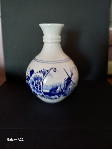 Vase delfter blau bauchig - blau,