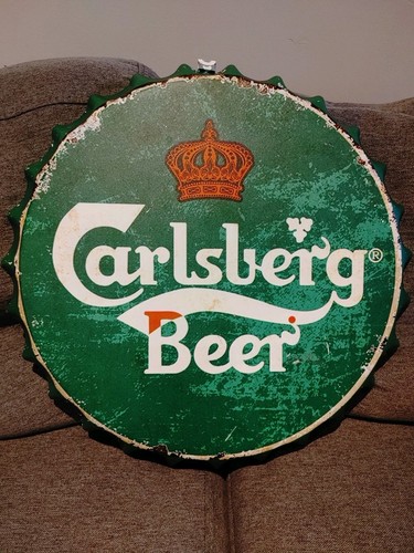 Carlsberg beer bottle - carlsberg, tin