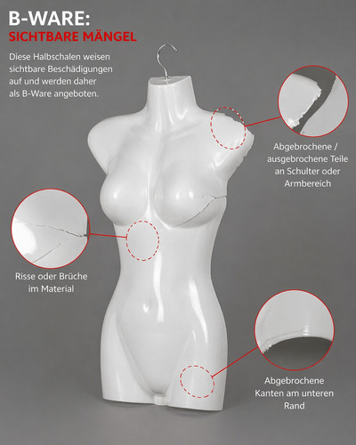 Halbschale damentorso - halbschale,