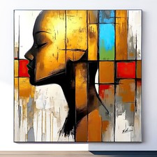 Leinwand Bild Frau Gesicht