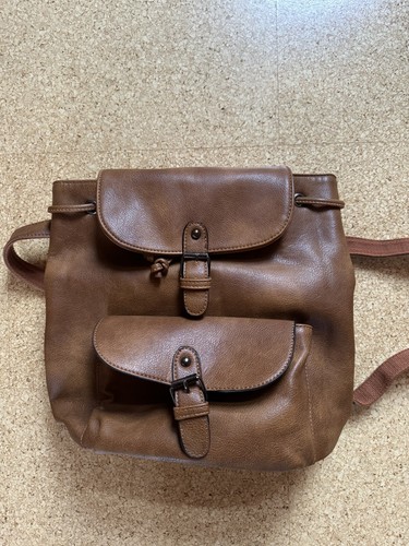 Leder rucksack damen braun - leder,