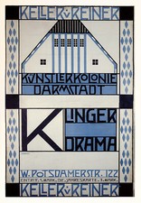 Klinger Drama Künstler Kolonie Darmstadt Joseph Maria Olbrich Werbung 1204