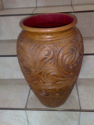 Keramik vase bodenvase - keramik, braun