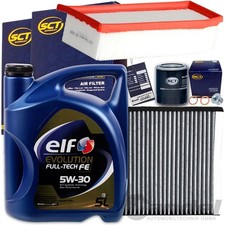 INSPEKTIONSKIT+ELF 5W30 passend für DACIA LOGAN SANDERO RENAULT CLIO IV 1.5 DCI 