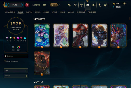 Lol account euw 1235 - account,