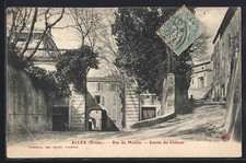 AK Allex, Rue du Moulin, Eingang zum Schloss 1905 
