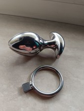 Edelstahl Dilator zum aufschrauben.  Latex Schmuckstück, Prinzenzepter, Chastety