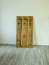 3 er Set Wandgarderobe Eiche Massiv Holz Garderobe Flurgarderobe