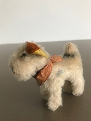 Vintage steiff hund foxy knopf - vintage,