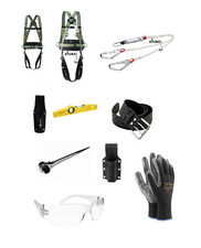 Profi Absturzsicherung f. Gerüstbau Bau Hebebühne SET Alles Drin nach DIN EN