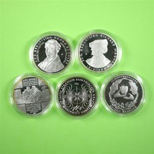BRD 2013 5x 10 Euro Silber-Gedenkmünzen in Kapseln PP Spiegelglanz