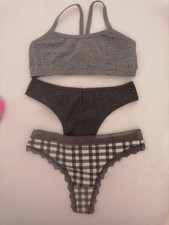 Set gr 134/140 3 Tlg Grautöne