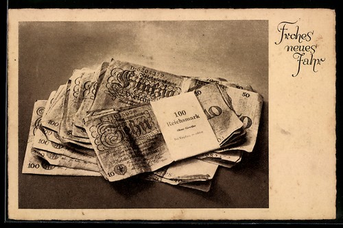 Gebündelte reichsmark scheine - gebündelte, reichsmark-scheine