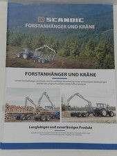 SCANDIC Rückewagen, Forstanhänger und Kräne Prospekt ( Forst 166 )