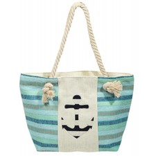 Strandtasche Badetasche Maritim Anker Knoten Umhängetasche Shopper Shopping 001