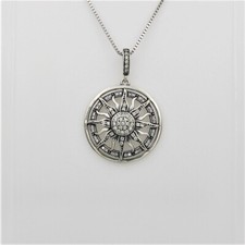 Silberschmuck Sonne Anhänger mit Kette Sterlingsilber925 Geburtstagsgeschenk