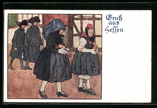 Künstler otto ubbelohde - künstler-ak,