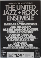 The United Jazz + Rock Ensemble, Volker Kriegel, Poster, Plakat, Stuttgart, 1978