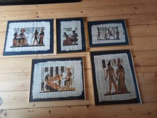 5 handgemalte Bilder mit