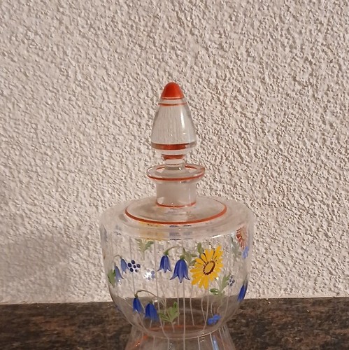 Glas bonboniere rund mit - glas,