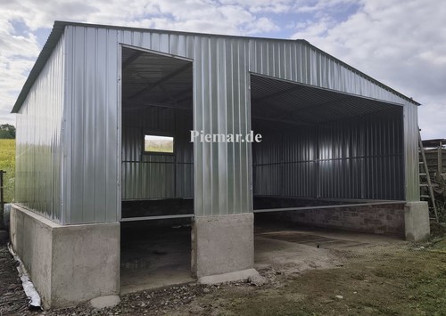 Blechgarage halle 6x6x3 - halle, 6x6x3,5m