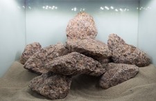 Aquarium Steine 10 Kg Red Onyx Granite - Gr. L Aquascaping - Malawi Barsche Deko