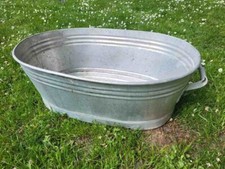 große Aluwanne, Alu Wanne Pflanzschale Garten