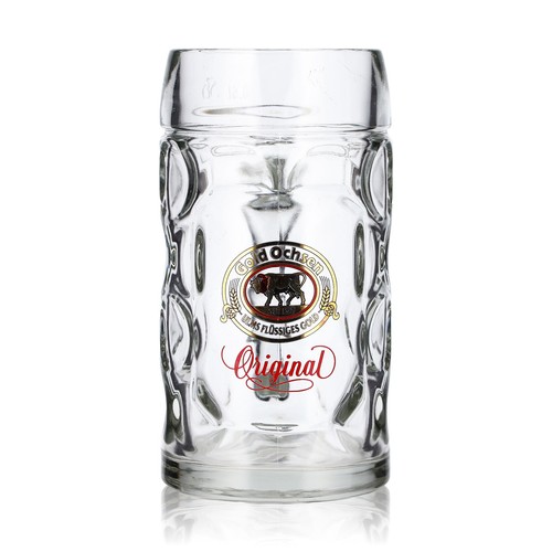 Gold ochsen bier glas - gold,
