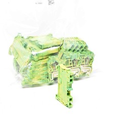 25x Phoenix Contact Zugfeder-Schutzleiterklemme ST2,5-PE 3031238 30 31 23 8 -unu