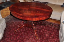 Antiker ovaler Tisch 170x68x83cm BxHxT, ausziehbar