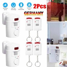 2x Bewegungsmelder Alarm Infrarot Alarmanlage PIR Hausalarm für Wohnmobil 105dB