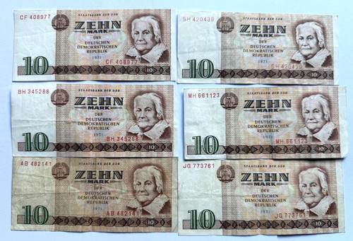 Ddr mark schein geldschein - ddr,