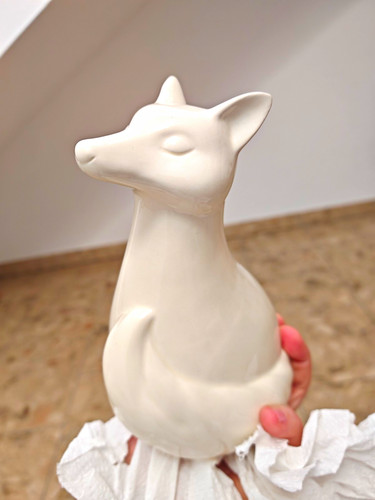 Weiße fuchs figur - weiße, fuchs-figur
