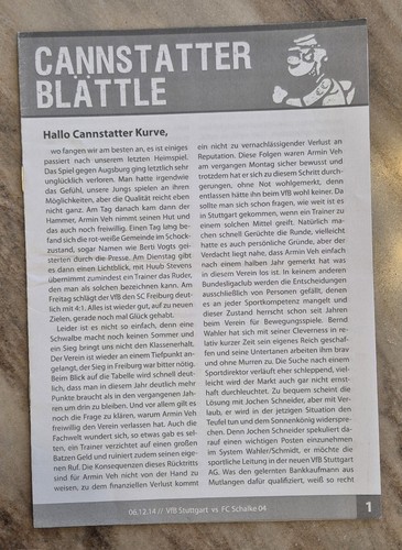 Fußball-Programmheft