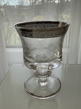 4 x Murano Medici Weißwein Gläser Platinrand