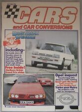 Cars & Car Conversions magazine July 1983 featuring Opel Manta, Thrust 2