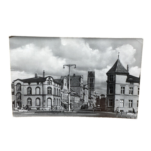 Postkarte wismar gelaufen - postkarte, ak