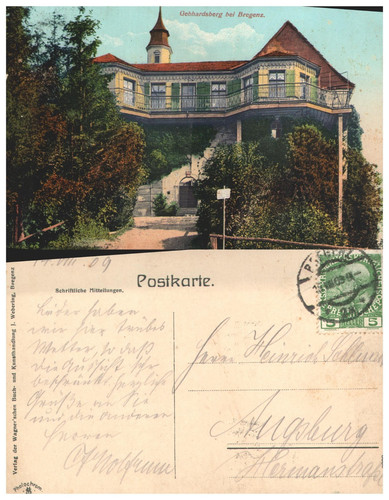 Gebhardsberg bregenz 1909 - gebhardsberg,
