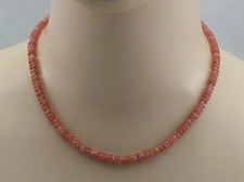 Rhodochrosit-Kette - rosarote
