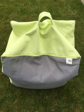 Sitzsack IKEA Bezug grün/grau  waschbar -TOP- inclusive Füllung