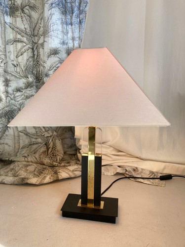 Lampe tischlampe eckig - tischlampe, creme