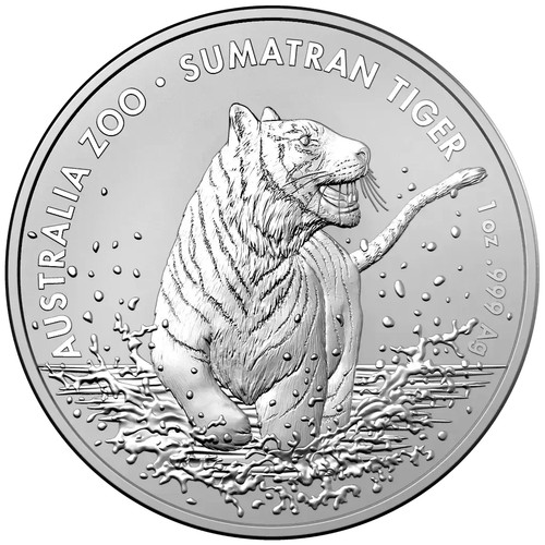 Silbermünze sumatra tiger - silbermünze, sumatra-tiger