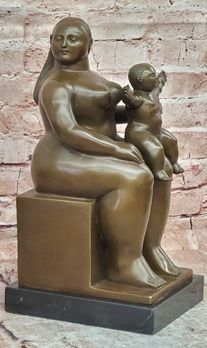 Große bronze mother halten - große,